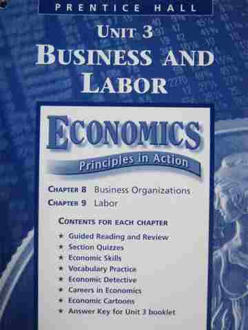 (image for) Economics Principles in Action Resource File Unit 3 (P)