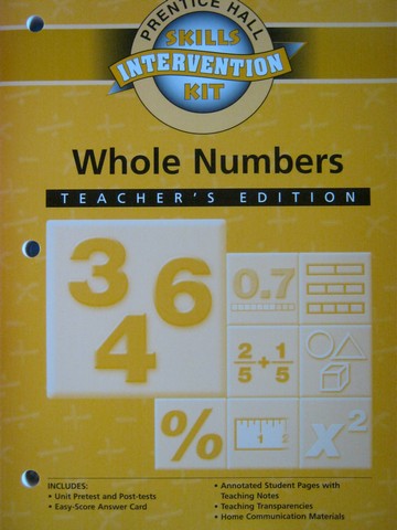 (image for) Skills Intervention Kit Whole Numbers TE (TE)(P) by Charles