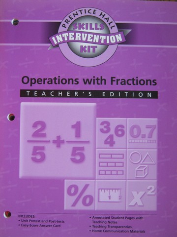 (image for) Skills Intervention Kit Operations with Fractions TE (TE)(P) - Click Image to Close