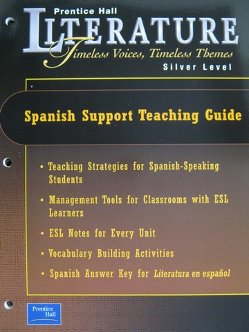 (image for) Literature Silver Level Spanish Support Teaching Guide (TE)(P)