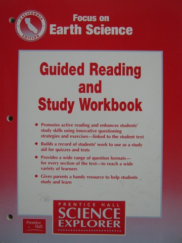(image for) Focus on Earth Science Guided Reading & Study Workbook (CA)(P)