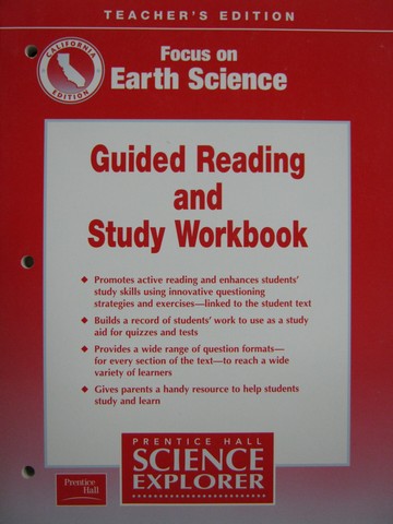 (image for) Focus on Earth Science Guided Reading & Study (CA)(TE)(P)