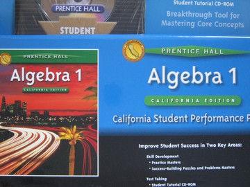 (image for) Algebra 1 California Student Performance Pack (CA)(Pk) - Click Image to Close