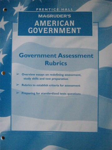 (image for) Magruder's American Government Government Assessment Rubrics (P)