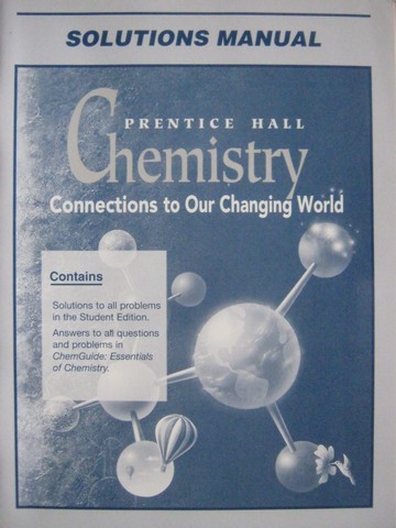 (image for) Chemistry Connections to Our Changing World Solutions (P)
