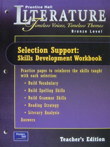 (image for) Literature Bronze Level Skills Development Workbook TE (TE)(P)