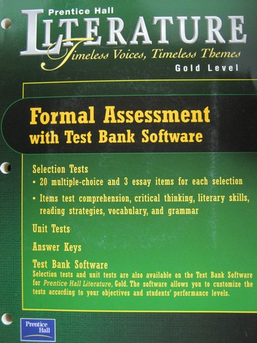 (image for) PH Literature Gold Formal Assessment (P)