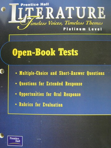 (image for) Literature Platinum Level Open-Book Tests (P)