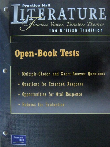 (image for) Literature British Tradition Open-Book Tests (P)
