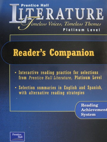 (image for) Literature Platinum Level Reader's Companion (P)