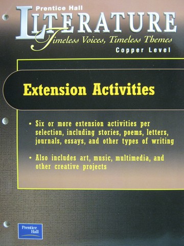 (image for) Literature Copper Level Extension Activities (P)