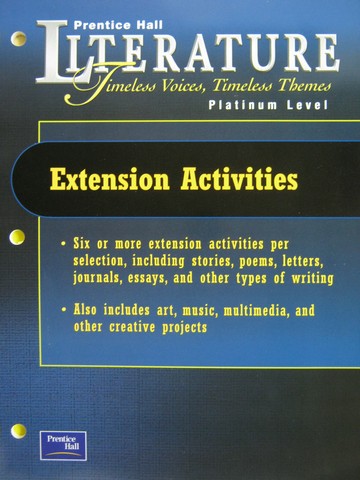 (image for) Literature Platinum Level Extension Activities (P)