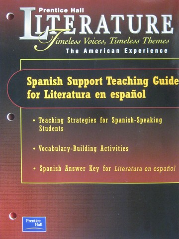(image for) Literature American Experience Spanish Support TG (TE)(P)