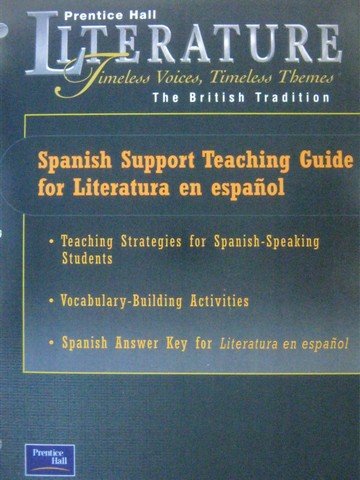 (image for) Literature British Tradition Spanish Support TG (TE)(P)