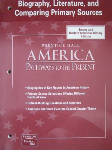 (image for) America Pathways to the Present Biography Literature & (P)