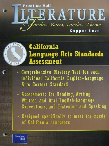 (image for) Literature Copper Level Language Arts Standards (CA)(P)