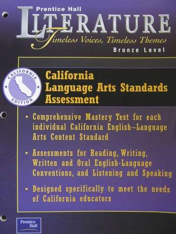 (image for) Literature Bronze Level Language Arts Standards (CA)(P)