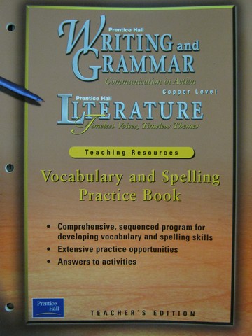 (image for) Writing & Grammar Copper Vocabulary & Spelling Practice (TE)(P)