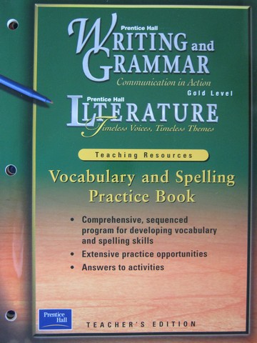 (image for) Writing & Grammar Gold Vocabulary & Spelling Practice (TE)(P)