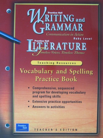 (image for) Writing & Grammar Ruby Vocabulary & Spelling Practice (TE)(P)