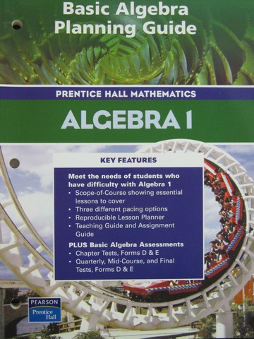 (image for) Algebra 1 Basic Algebra Planning Guide (P)