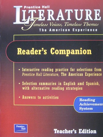 (image for) Literature American Experience Reader's Companion TE (TE)(P)