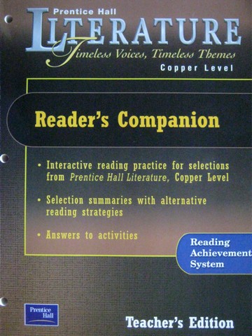 (image for) Literature Copper Level Reader's Companion TE (TE)(P)