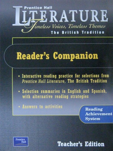 (image for) Literature British Tradition Reader's Companion TE (TE)(P)