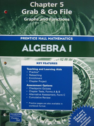 (image for) Algebra 1 Chapter 5 Grab & Go File (P)