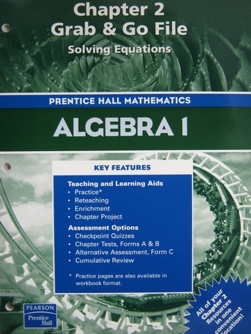 (image for) Algebra 1 Chapter 2 Grab & Go File (P)