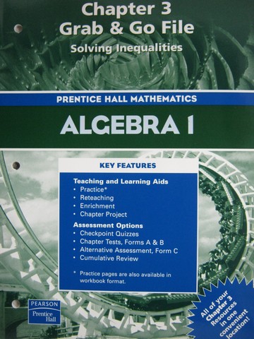 (image for) Algebra 1 Chapter 3 Grab & Go File (P)