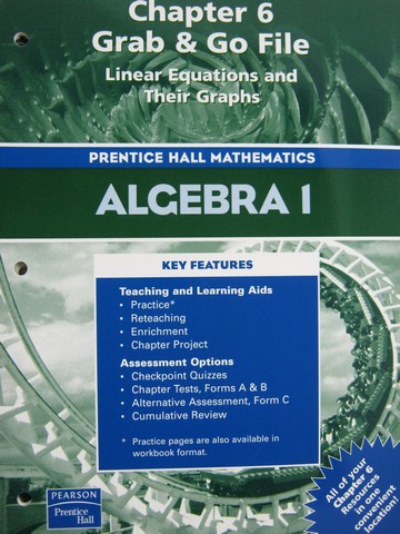 (image for) Algebra 1 Chapter 6 Grab & Go File (P)