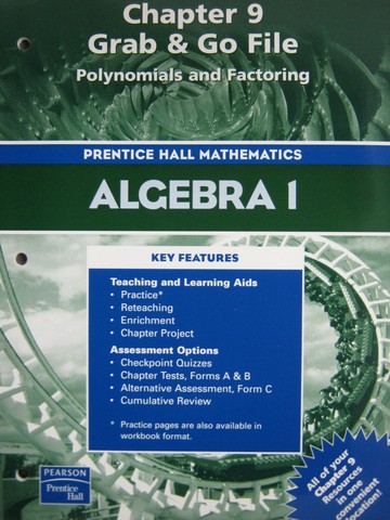 (image for) Algebra 1 Chapter 9 Grab & Go File (P)