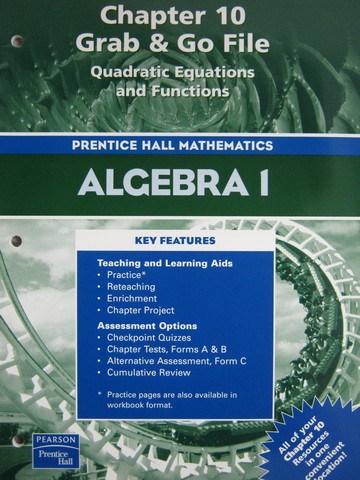 (image for) Algebra 1 Chapter 10 Grab & Go File (P)