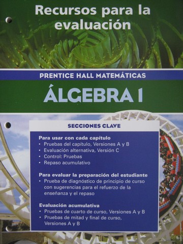 (image for) Algebra 1 Recursos para la evaluacion (P)