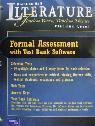 (image for) Literature Platinum Level Assessment System (Pk)