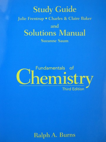 (image for) Fundamentals of Chemistry 3e Study Guide & Solution Manual (P)