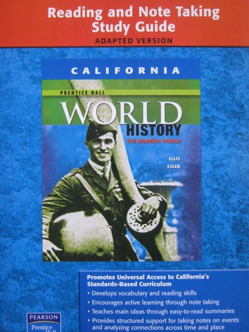 (image for) World History Reading & Note Taking Study Guide Adapted (CA)(P)