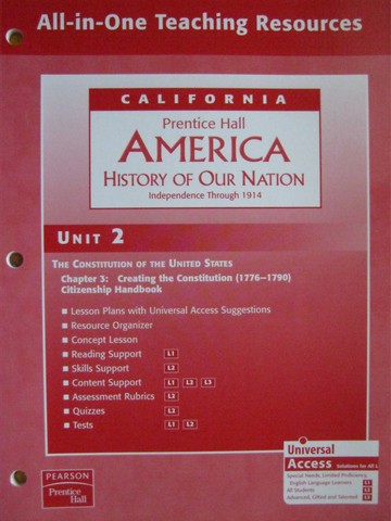(image for) America History of Our Nation All-in-One TR Unit 2 (CA)(P)