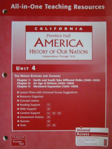 (image for) America History of Our Nation All-in-One TR Unit 4 (CA)(P)