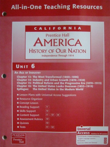 (image for) America History of Our Nation All-in-One TR Unit 6 (CA)(P)