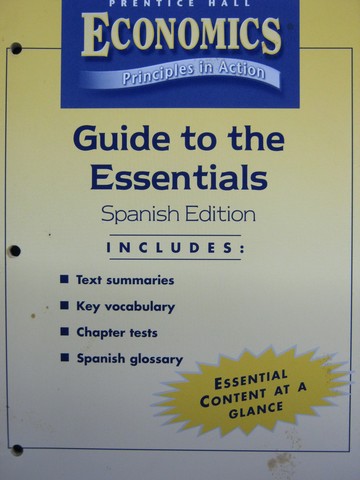 (image for) Economics Principles in Action Guide to Essentials Spanish (P)