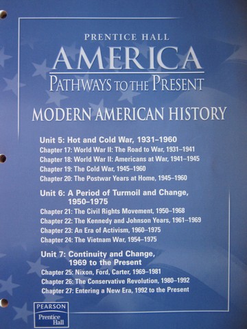 (image for) America Pathways to the Present Unit 5 6 & 7 Chapter (P)