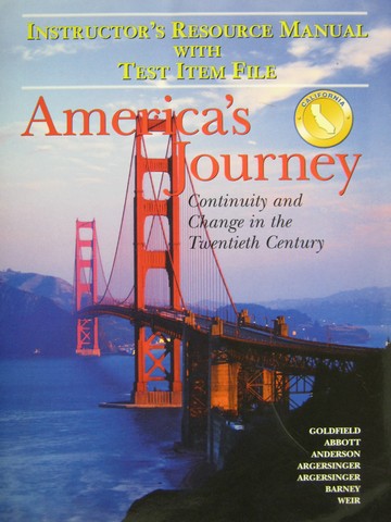 (image for) America's Journey IRM with Test Item File (CA)(TE)(P)