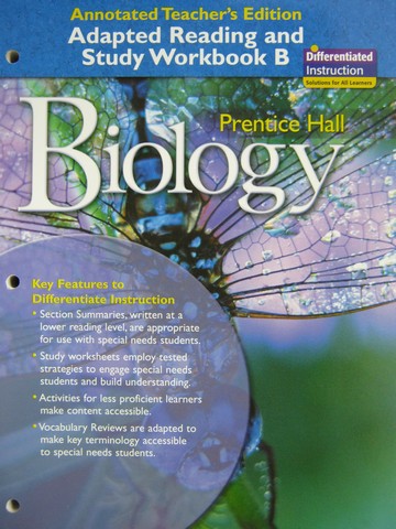 (image for) Biology Adapted Reading & Study Workbook B ATE (TE)(P)