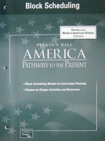 (image for) America Pathways to the Present Block Scheduling (P)