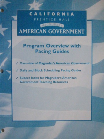 (image for) Magruder's American Government Program Overview (CA)(P)