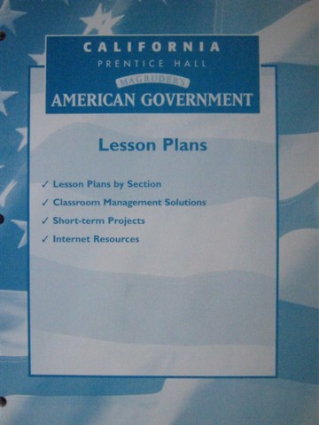 (image for) Magruder's American Government Lesson Plans (CA)(P)