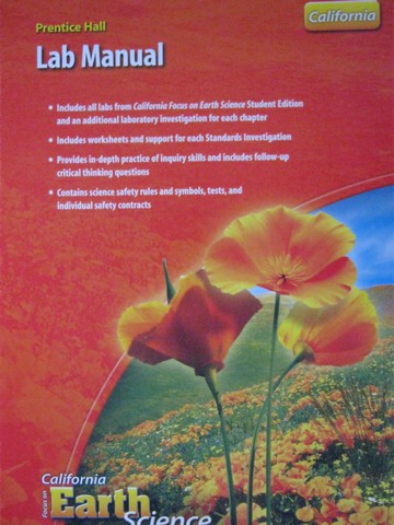 (image for) California Focus on Earth Science Lab Manual (CA)(P)