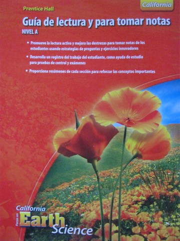 (image for) California Focus on Earth Science Guia de lectura A (CA)(P)